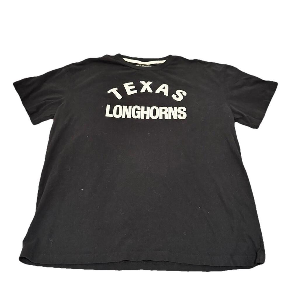 Signature Texas Longhorns Heavyweight Tee Black Soft Applied Lettering